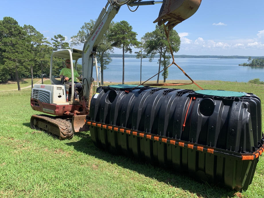 Septic Tank Install on Lake Hartwell Property
